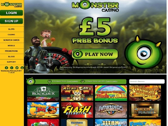 Découvrez les Offres de Bonus Sans Dépôt du Casino Monsterwin en Ligne en France